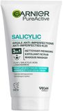Garnier PureActive 3-in-1 Reiniging Scrub Masker met Klei Argile & Niacinamide - Tegen puistjes en onzuiverheden - 2 x 150ml - Voordeelverpakking