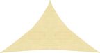 vidaXL Zonnezeil 160 g/m² 2,5x2,5x3,5 m HDPE beige