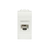 FANTON BTICINO LIVING LIGHT 23713-36 Databus RJ45 UTP 180° CAT.6 krimpen zonder gereedschap met adapter voor platen en houders