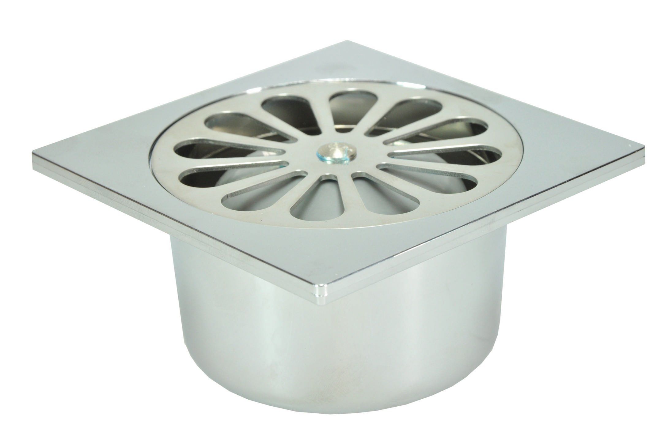 Wiesbaden Mueller Chroom ABS doucheput 10x10 onder 40mm
