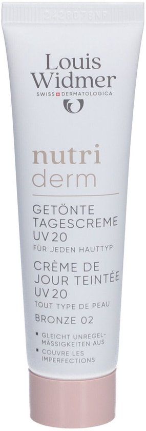 Louis Widmer Nutriderm Getinte Dagcrème UV 20 Zonder Parfum - 002 Bronze