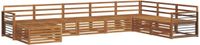 vidaXL - Buiten - bank - set - 8 - st - Naturel - Massief - Acacia - Hout