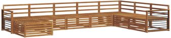 vidaXL - Buiten - bank - set - 8 - st - Naturel - Massief - Acacia - Hout