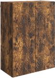 vidaXL Wandkast 66 x 34,5 x 90 cm Bewerkt hout Gerookt eiken