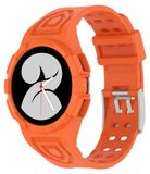 Wigento Samsung Siliconen horlogeband voor de Galaxy Watch 5 40mm, met geïntegreerde behuizing