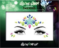 PaintGlow Haza-Witbaard BV Glow in the dark Face Jewels - FESTIVAL - PRIDE - CARNAVAL - STER