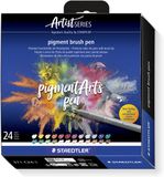 STAEDTLER Pigment Arts Pen viltstift Meerkleurig 24 stuk(s)