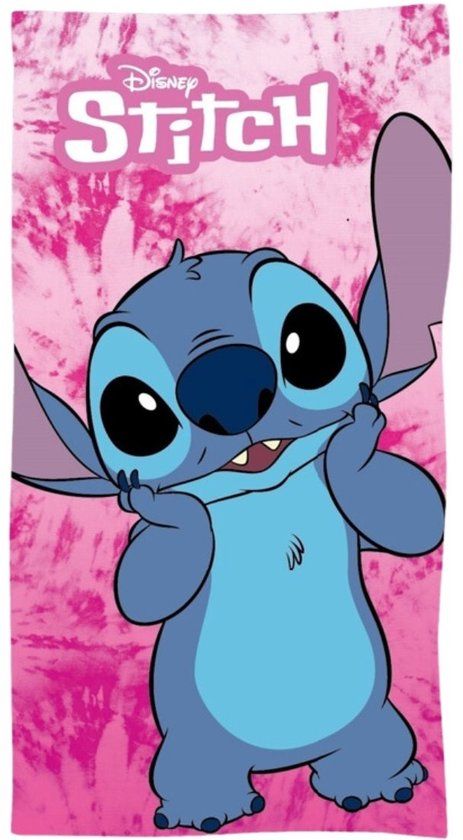 4KidsOnly Lilo & Stitch Strandlaken 100% katoen - Roze