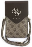 Guess Telefoontas Grained PU With4G & Classic Logos - Bruin