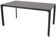 Lesliliving Les Carcassonne Eettafel 160x90x74cm Donkergrijs/Antraciet Metaal