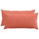 vidaXL - Kussensloop - 2 pcs - HEERLEN - Rood - Oranje - 40 x 70 cm - corduroy