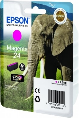 Epson Singlepack Magenta 24 Claria Photo HD Ink