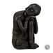 Relaxdays Boeddhabeeld Gekanteld Hoofd, 60 cm, Weerbestendig, Vorstvast, XL Zen Buddha, Binnen & Buiten, Donkergrijs