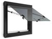 StarTech Kamperwagenraam - Openslaand raam - 65 x 50 cm - Aluminiumlegering - Gehard glas - 4 mm dik glas - Openingshoek van 65° - Zwart-wit