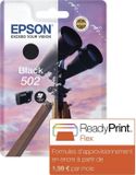 Epson 502 inktpatroon, zwart, origineel, 4,6 ml, geschikt voor Expression Home XP-5100, XP-5105, WorkForce WF-2860, WF-2860DWF, WF-2865DWF