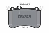 TEXTAR Jeu de plaquettes de frein 2521901
