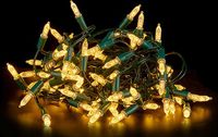 Krist+ LED-lichtkrans 9 m Geel