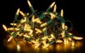 Krist+ LED-lichtkrans 9 m Geel