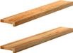 vidaXL - Vensterbanken - 2 st - 100x15x2 cm - massief eikenhout - lichtbruin