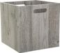 5Five Opbergmand/kastmandje - Grijs wash - 31 x 31 x 31 cm - 29 liter - Hout