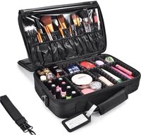 Confibel Cosmetica Koffer - Make-up Koffer - Zwart - 40x30x14CM