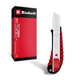 Einhell afbreekmes 18 mm (metalen behuizing, afbreekmes, roestvrijstalen geleider, automatische vergrendeling, handmatige lengteverstelling, veelzijdig gebruik)