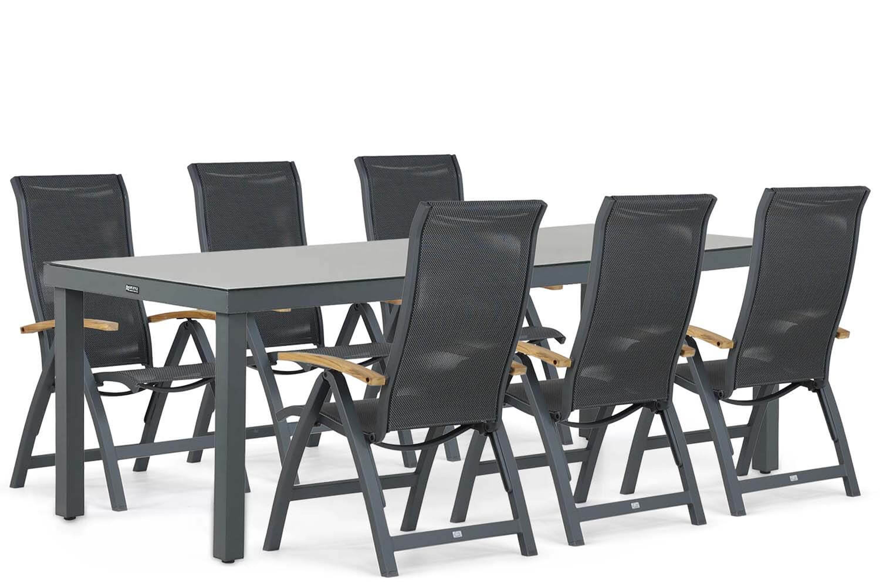 Presto Tarenta/Porto 220 cm dining tuinset 7-delig