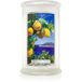 Kringle Candle Grote geurkaars Aegean Zest - 2 lonten, tot 110 uur brandtijd