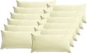 vidaXL Coussin 12 pièces HEERLEN Crème Polyester 40 x 80 cm