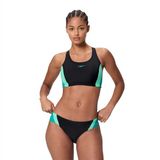 Speedo Colourblock Splice 2.0 Bikini Zwart UK 38 Vrouw