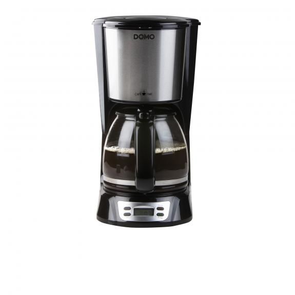 DOMO DO708K - Filter Coffee Machine - 1.5L - Black & Stainless Steel