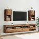 Maison Exclusive - Meuble TV mural, 2 pièces. Fabriqué en bois recyclé et en fibre de bois
