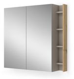 Vicco Edelin Badkamerspiegelkast – 80 x 75 cm met planken Kasjmier