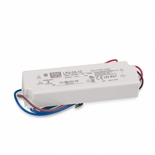 MEAN WELL LPV-35-12 - 35 W - 100 - 264 V - 47 - 63 Hz - 3 A - White