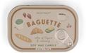 PADDYWAX Bistro French Baguette Printed Tin Candle - Rosemary Thyme