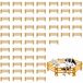 Mini hek voor paarden - PVC omheining speelgoed - 60 stuks - Bruin - Boerderij speelset