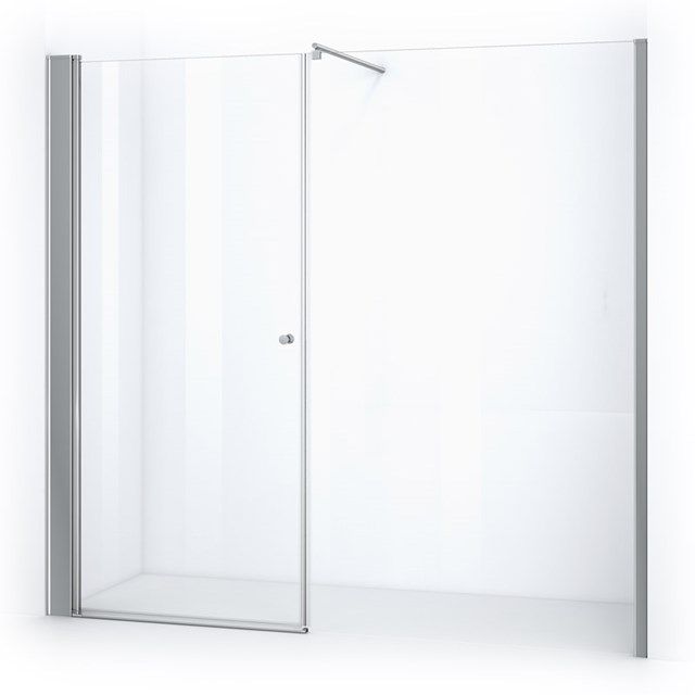 Maxaro Douchewand met Draaideur Zircon Comfort 180cm Chroom