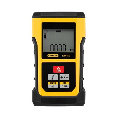 Stanley TLM165 - Afstandsmeter - Laser Klasse 2 - IP54 - LCD - Zwart/Geel