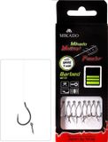 Mikado Method Feeder Onderlijn met Bait Band – Haakmaat 10 – 0.20 mm Monoline – 10 cm – 8 stuks – Karper & Brasem
