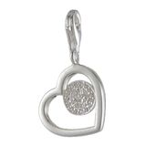 Melina Damesbedel hanger hart 925 sterling zilver 1801247