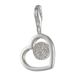 Melina Damesbedel hanger hart 925 sterling zilver 1801247