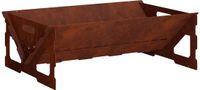vidaXL Brasero rouille 60 x 40 x 20 cm Acier