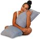 Unyqoos Coussin de sommeil latéral, 100 x 41 cm – Coussin de grossesse avec housse rafraîchissante, gris foncé