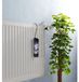 Radiateur humidificateur en acier inoxydable - Noir - Motif pivoine - 5 x 20 x 5 cm