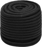 vidaXL Multifunctioneel touw 18 mm 25 m Zwart PP