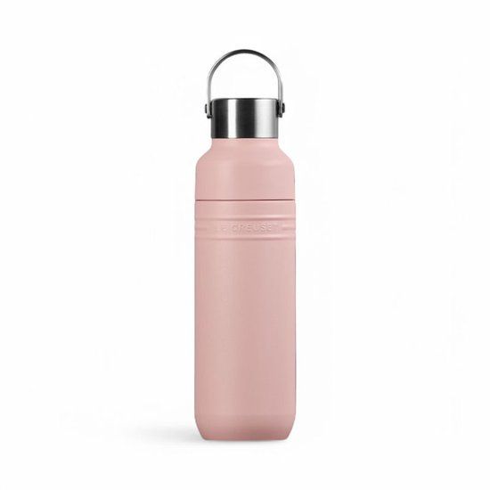 Le Creuset Drinkfles Dubbelwandig On The Go 0,5 Liter Shell Pink