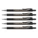 FABER-CASTELL Drukpotlood Grip Matic zwart 0,5 mm, 5 stuks