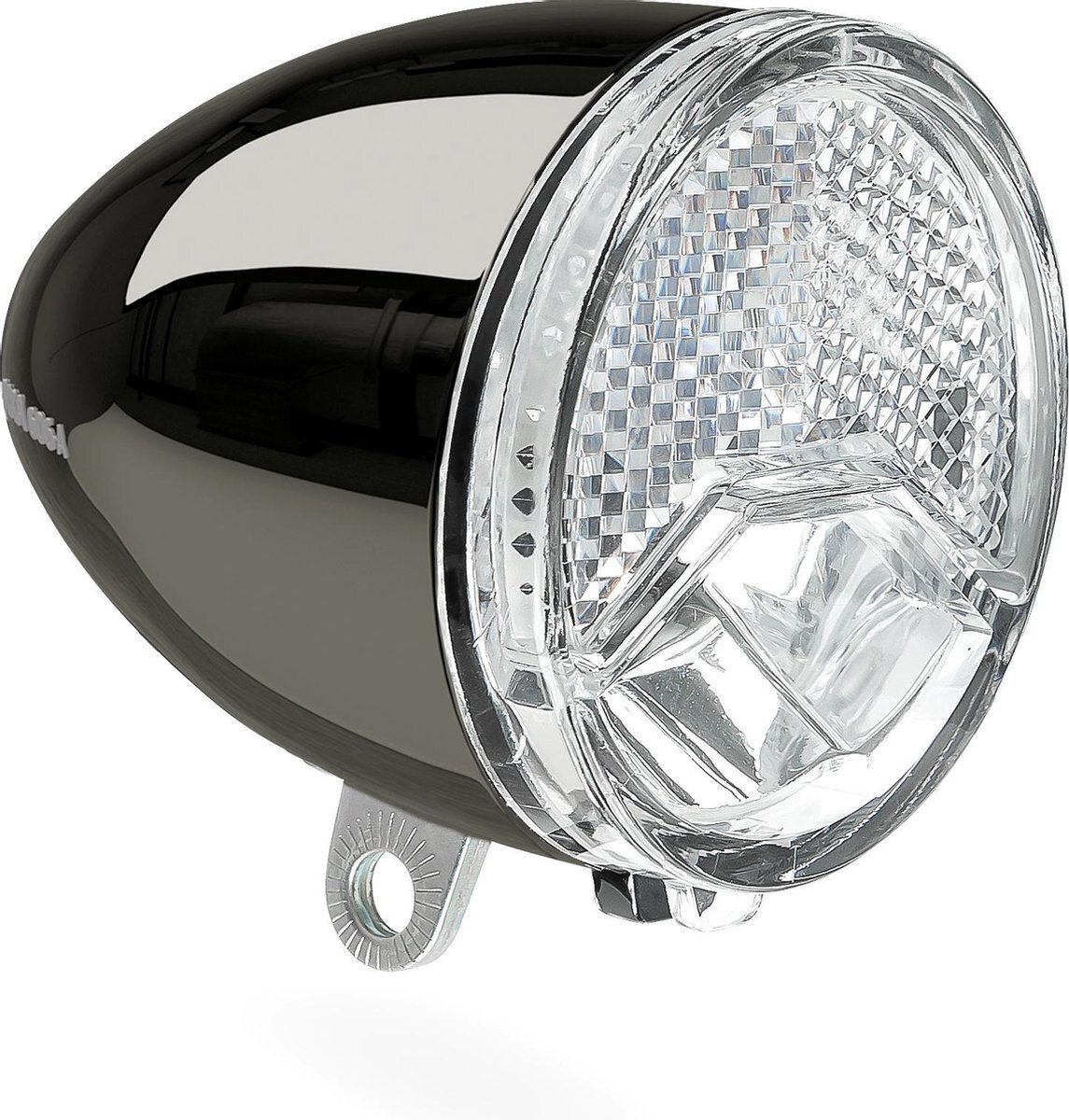 Axa LED Koplamp 606 Fietsverlichting - Dynamo Auto - 15 Lux - Chrome