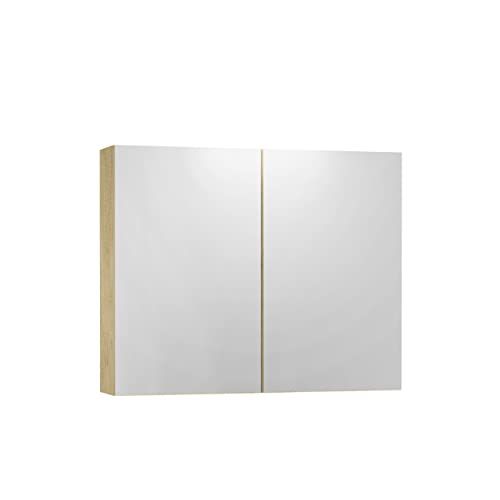 Baikal Camerino 80 cm Wegkast met spiegel en LED-licht - Natuur