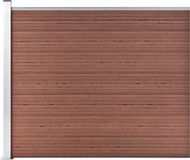 vidaXL Schuttingpaneel - Composiet - Bruin - 175x146 cm